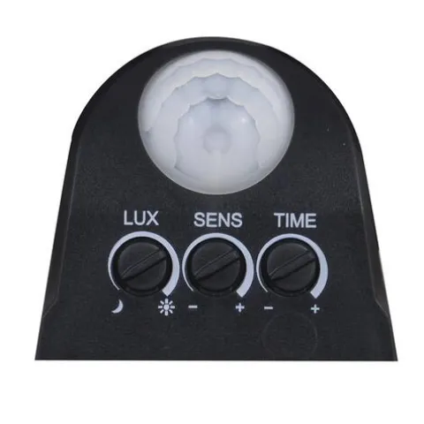 Cheap Patriot Lighting® Black Led Dual Head Plug-In Motion Sensor Outdoor Security Flood Light