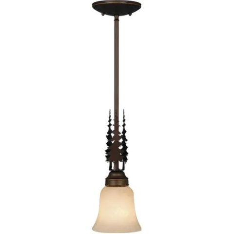 Cheap Patriot Lighting® Bryce Burnished Bronze 1-Light Mini Pendant