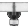 Cheap Patriot Lighting® Bronze Led Dual Head Solar Motion Sensor Outdoor Security Flood Light
