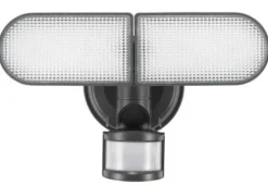 Cheap Patriot Lighting® Bronze Led Dual Head Solar Motion Sensor Outdoor Security Flood Light