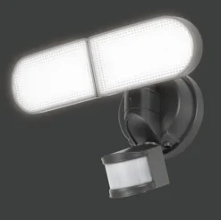 Cheap Patriot Lighting® Bronze Led Dual Head Solar Motion Sensor Outdoor Security Flood Light