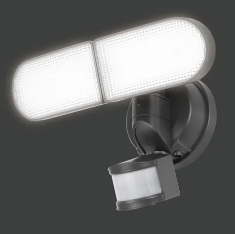 Cheap Patriot Lighting® Bronze Led Dual Head Solar Motion Sensor Outdoor Security Flood Light