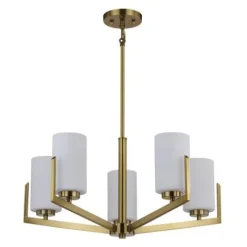 Cheap Patriot Lighting® Citrine Gold 5-Light Chandelier