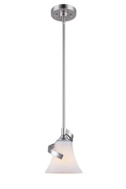 Cheap Patriot Lighting® Dee Brushed Nickel 1-Light Mini Pendant