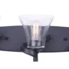 Cheap Patriot Lighting® Dee Matte Black 3-Light Vanity Light