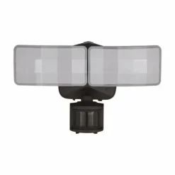 Cheap Patriot Lighting® Dualux Bronze Led Dual Head Motion Sensor Outdoor Security Flood Light