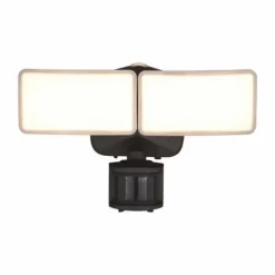 Cheap Patriot Lighting® Dualux Bronze Led Dual Head Motion Sensor Outdoor Security Flood Light