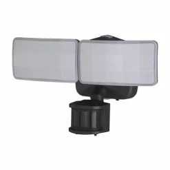 Cheap Patriot Lighting® Dualux Bronze Led Dual Head Motion Sensor Outdoor Security Flood Light