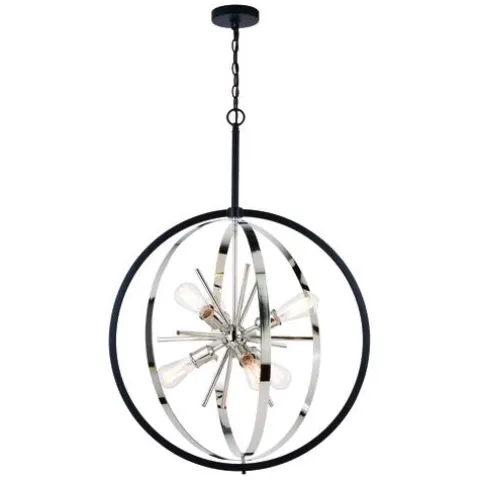 Cheap Patriot Lighting® Estelle Matte Black Pendant