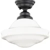Cheap Patriot Lighting® Huntley Oil Rubbed Bronze Semi-Flush Mount Ceiling Light