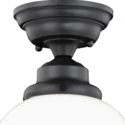 Cheap Patriot Lighting® Huntley Oil Rubbed Bronze Semi-Flush Mount Ceiling Light