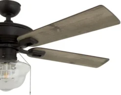 Cheap Patriot Lighting™ Hyattsville 52″ Bronze Indoor/Outdoor Led Ceiling Fan