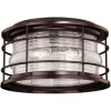 Cheap Patriot Lighting® Hyannis Burnished Bronze 2-Light Outdoor Flush Mount Light