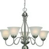 Cheap Patriot Lighting® Irelyn 5-Light Brushed Nickel Chandelier