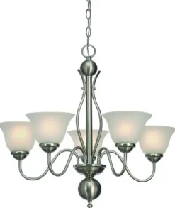 Cheap Patriot Lighting® Irelyn 5-Light Brushed Nickel Chandelier