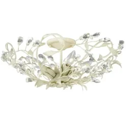 Cheap Patriot Lighting® Jardin French Cream Semi-Flush Mount Ceiling Light