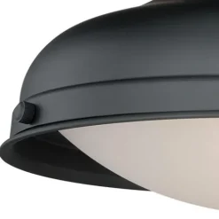 Cheap Patriot Lighting® Keenan Oil Rubbed Bronze 1 Light Semi-Flush Mount Ceiling Light
