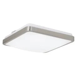 Cheap Patriot Lighting® Kriti Satin Nickel Integrated Led Flush Mount Ceiling Light