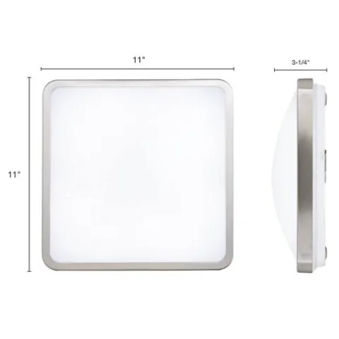 Cheap Patriot Lighting® Kriti Satin Nickel Integrated Led Flush Mount Ceiling Light