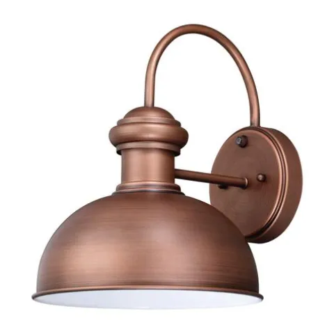 Cheap Patriot Lighting® Lincoln Brushed Copper Outdoor Wall Light