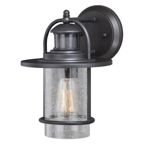 Cheap Patriot Lighting® Merrick Oil-Rubbed Bronze Outdoor Motion Sensor Security Wall Light