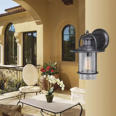Cheap Patriot Lighting® Merrick Oil-Rubbed Bronze Outdoor Motion Sensor Security Wall Light