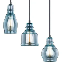 Cheap Patriot Lighting® Millie Satin Nickel 3 Light Mini Pendants