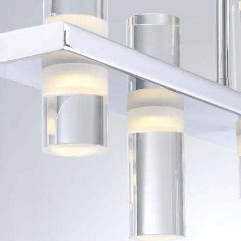 Cheap Patriot Lighting® Netto Chrome Integrated Led Island Light