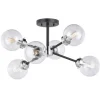 Cheap Patriot Lighting® Orbit Oil Rubbed Bronze 6 Light Semi-Flush Mount Ceiling Light