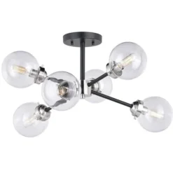 Cheap Patriot Lighting® Orbit Oil Rubbed Bronze 6 Light Semi-Flush Mount Ceiling Light