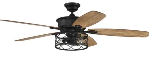 Cheap Patriot Lighting™ Phinny 56″ Matte Black Indoor Led Ceiling Fan