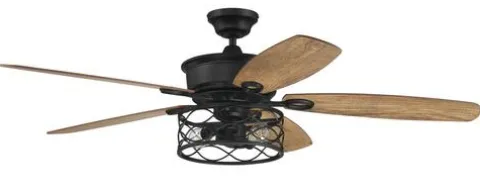 Cheap Patriot Lighting™ Phinny 56″ Matte Black Indoor Led Ceiling Fan