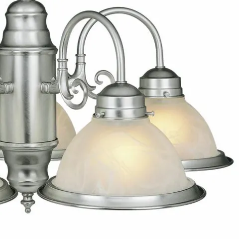 Cheap Patriot Lighting® Saturn 5-Light Brushed Nickel Chandelier