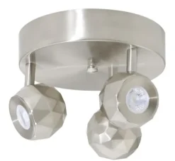 Cheap Patriot Lighting® Siobhan Satin Nickel Led Flush Mount Ceiling Light