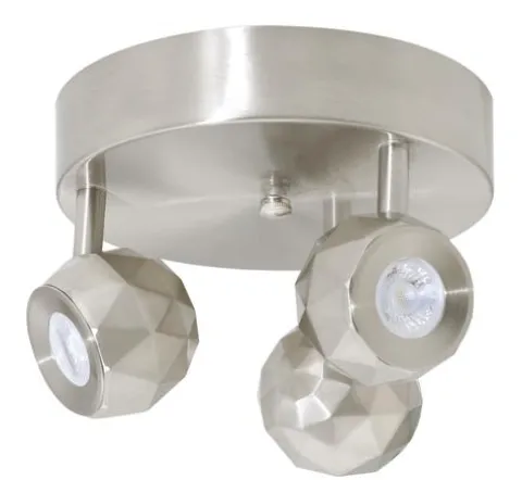Cheap Patriot Lighting® Siobhan Satin Nickel Led Flush Mount Ceiling Light