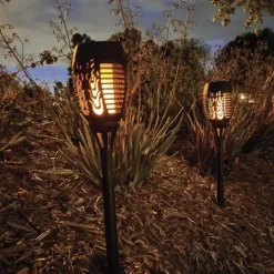 Cheap Patriot Lighting® Solar Integrated Led Flicker Flame Landscape Light – Assorted