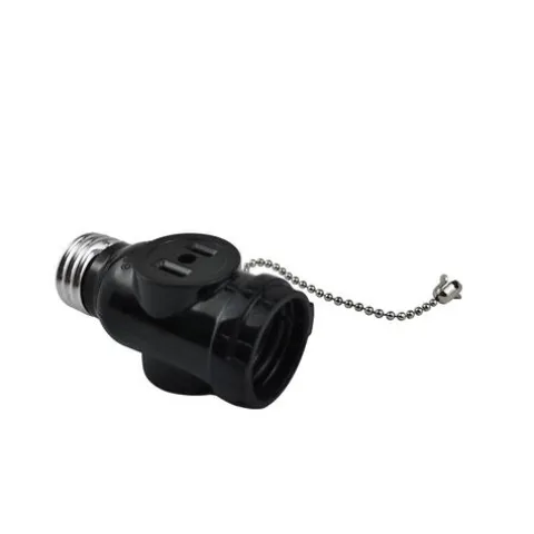 Cheap Patriot Lighting® Socket To 2 Outlet Adapter With Pull Chain