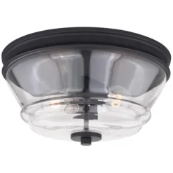 Cheap Patriot Lighting® Toledo Matte Black Flush Mount Ceiling Light