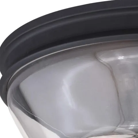 Cheap Patriot Lighting® Toledo Matte Black Flush Mount Ceiling Light