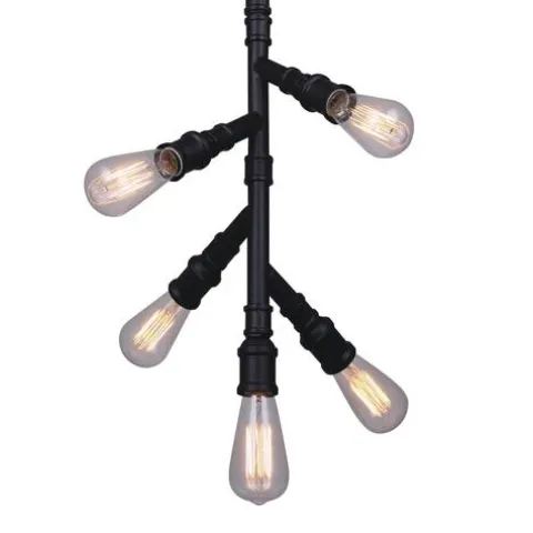 Cheap Patriot Lighting® Tullio Matte Black 5-Light Pendant