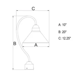 Cheapest Patriot Lighting® Outland Aged Iron Outdoor Post Light