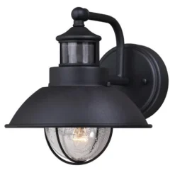 Cheapest Patriot Lighting® Dualux® Harwich Textured Black Outdoor Wall Light