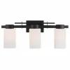 Cheapest Patriot Lighting® Michael Matte Black 3-Light Vanity Light