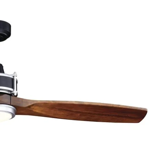 Cheapest Patriot Lighting® Matrix 52″ Matte Black & Brushed Silver Indoor/Outdoor Led Ceiling Fan