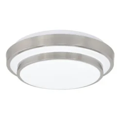 Cheapest Patriot Lighting® Helos Satin Nickel Led Flush Mount Ceiling Light