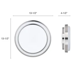 Cheapest Patriot Lighting® Helos Satin Nickel Led Flush Mount Ceiling Light