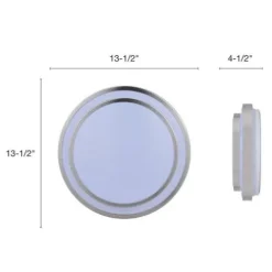 Cheapest Patriot Lighting® Helos Satin Nickel Led Flush Mount Ceiling Light