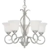 Cheapest Patriot Lighting® Samantha 5-Light Satin Nickel Chandelier
