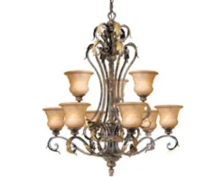 Cheapest Patriot Lighting® Monaco 9-Light Peruvian Patina Chandelier