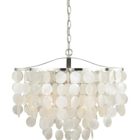 Cheapest Patriot Lighting® Elsa Satin Nickel 3-Light Pendant